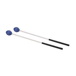   MM-20 Hayman  marimba mallets, 370 mm. plastic handle, pair, 36 mm. medium head, blue