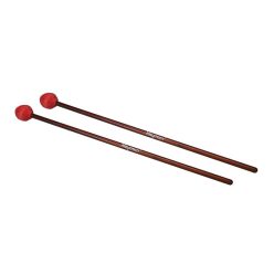   MM-3 Hayman  marimba mallets, 406 mm. rattan handle, pair, 32 mm. medium hard head, red