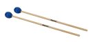 MM-7 Hayman  marimba mallets, 400 mm. maple handle, pair, 34 mm. medium soft head, blue