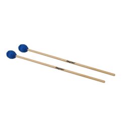   MM-7 Hayman  marimba mallets, 400 mm. maple handle, pair, 34 mm. medium soft head, blue