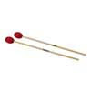 MM-8 Hayman  marimba mallets, 400 mm. maple handle, pair, 36 mm. medium head, red