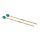 MM-9 Hayman  marimba mallets, 400 mm. maple handle, pair, 36 mm. soft head, turquoise