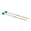 MM-9 Hayman  marimba mallets, 400 mm. maple handle, pair, 36 mm. soft head, turquoise