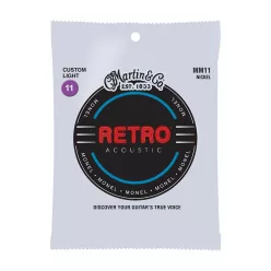   MM11 Martin Retro Acoustic string set monel wound, custom light, 011-014-023-031-041-052