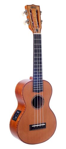 MM2E Mahalo Master Series all solid concert ukulele, with MEQ2 9v preamp, natural, with bag