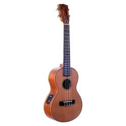   MM3E Mahalo Master Series all solid tenor ukulele, with MEQ2 9v preamp, natural, with bag