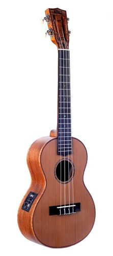 MM3E Mahalo Master Series all solid tenor ukulele, with MEQ2 9v preamp, natural, with bag