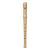 MNL-206 Meinel  soprano recorder, key: C, German system, maple, natural, 2-piece, double tone hole