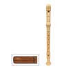 MNL-320 Meinel  alto recorder, key: F, German system, maple, natural, 3-piece, without key