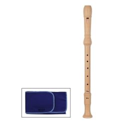   MNL-321 Meinel  alto recorder, key: F, Baroque system, maple, natural, 3-piece, without key