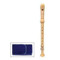   MNL-331 Meinel  alto recorder, key: F, Baroque system, maple, natural, 3-piece, with key