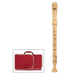   MNL-431 Meinel  tenor recorder, key: C, maple, natural, 3-piece, with key, Baroque system