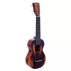   MO1 Mahalo Historic Series all solid soprano ukulele, historic brown, with heavy duty bag