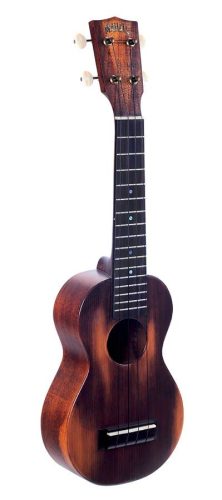 MO1 Mahalo Historic Series all solid soprano ukulele, historic brown, with heavy duty bag