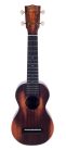 MO1 Mahalo Historic Series all solid soprano ukulele, historic brown, with heavy duty bag