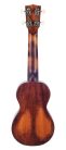 MO1 Mahalo Historic Series all solid soprano ukulele, historic brown, with heavy duty bag