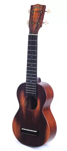 MO1 Mahalo Historic Series all solid soprano ukulele, historic brown, with heavy duty bag
