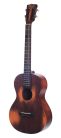 MO4 Mahalo Historic Series all solid baritone ukulele, historic brown, with heavy duty bag