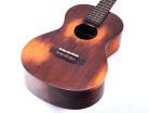 MO4 Mahalo Historic Series all solid baritone ukulele, historic brown, with heavy duty bag