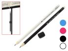 MP-06-BK Artino  set of pencils with eraser, black and white, 2B, includes one removable black magnet