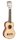 MP1 Mahalo Pearl Series solid top soprano ukulele, natural, with bag