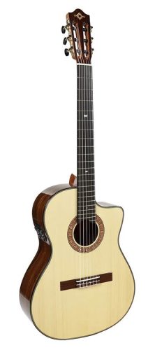 MP14 SR/STF Martinez Crossover Series classic guitar, solid spruce top, santos b&s, ebony fb, Martinez STF pickup, 14 fret