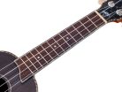 MP1BK Mahalo Pearl Series solid top soprano ukulele, black, with bag