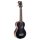 MP1EBK Mahalo Pearl Series solid top soprano ukulele, with MEQ2 9v preamp, black, with bag