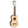 MP1E Mahalo Pearl Series solid top soprano ukulele, with MEQ2 9v preamp, natural, with bag