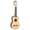 MP1 Mahalo Pearl Series solid top soprano ukulele, natural, with bag