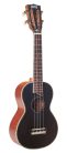 MP2BK Mahalo Pearl Series solid top concert ukulele, black, with bag