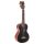 MP2BK Mahalo Pearl Series solid top concert ukulele, black, with bag