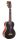 MP2BK Mahalo Pearl Series solid top concert ukulele, black, with bag