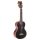 MP2EBK Mahalo Pearl Series solid top concert ukulele, with MEQ2 9v preamp, black, with bag