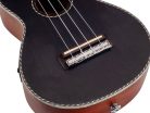 MP2EBK Mahalo Pearl Series solid top concert ukulele, with MEQ2 9v preamp, black, with bag