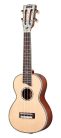 MP2E Mahalo Pearl Series solid top concert ukulele, with MEQ2 9v preamp, natural, with bag