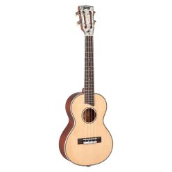   MP3 Mahalo Pearl Series solid top tenor ukulele, natural, with bag