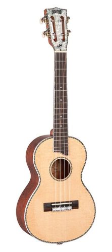 MP3 Mahalo Pearl Series solid top tenor ukulele, natural, with bag