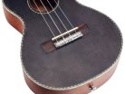 MP3BK Mahalo Pearl Series solid top tenor ukulele, black, with bag