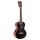 MP3EBK Mahalo Pearl Series solid top tenor ukulele, with MEQ2 9v preamp, black, with bag