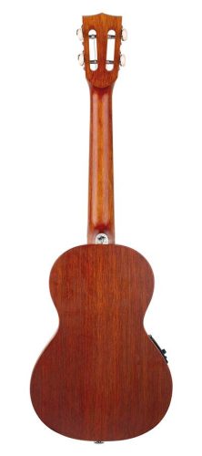 MP3EBK Mahalo Pearl Series solid top tenor ukulele, with MEQ2 9v preamp, black, with bag