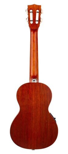 MP3E Mahalo Pearl Series solid top tenor ukulele, with MEQ2 9v preamp, natural, with bag