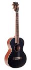 MP4BK Mahalo Pearl Series solid top baritone ukulele, black, with bag