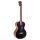 MP4BK Mahalo Pearl Series solid top baritone ukulele, black, with bag