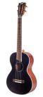 MP4BK Mahalo Pearl Series solid top baritone ukulele, black, with bag