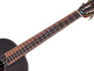 MP4BK Mahalo Pearl Series solid top baritone ukulele, black, with bag