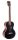 MP4EBK Mahalo Pearl Series solid top baritone ukulele, with MEQ2 9v preamp, black, with bag