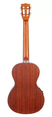 MP4EBK Mahalo Pearl Series solid top baritone ukulele, with MEQ2 9v preamp, black, with bag