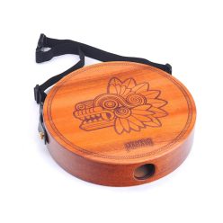   Mahalo MPJ1PM Lap Top Cajon “PUMA” – Mahagoni, 10", fester Snare, Grafikdesign, mit Gurt und Tasche