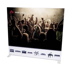   MPW-02 Medeli  aluminum frame with 2 printed cloth screens - free standing on legs - 150x135cm